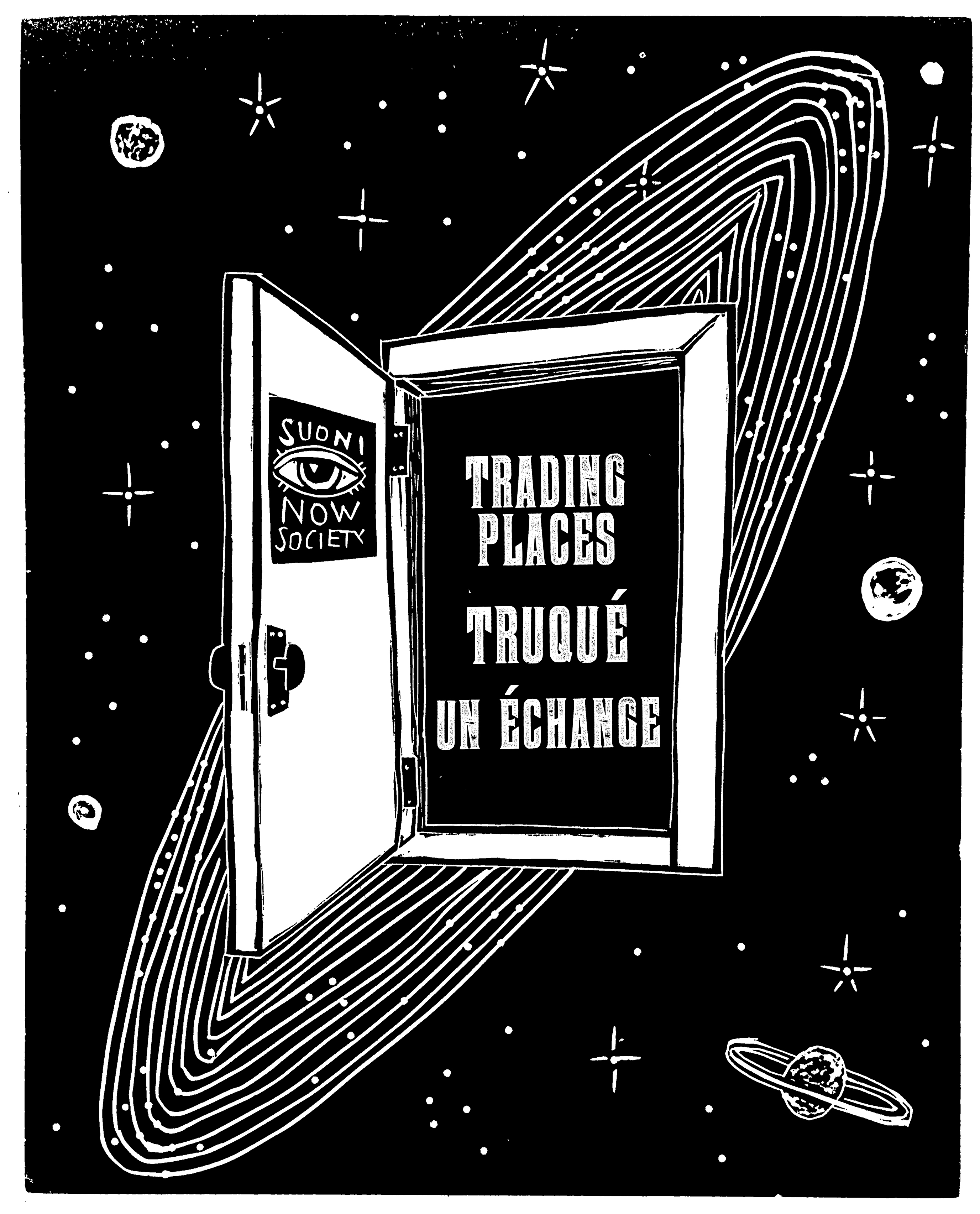 BOOK IN SPACE, TRADING PLACES TRUEQUE UN ECHANGE